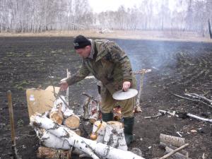 Весна 2014. Подготовка обеда.