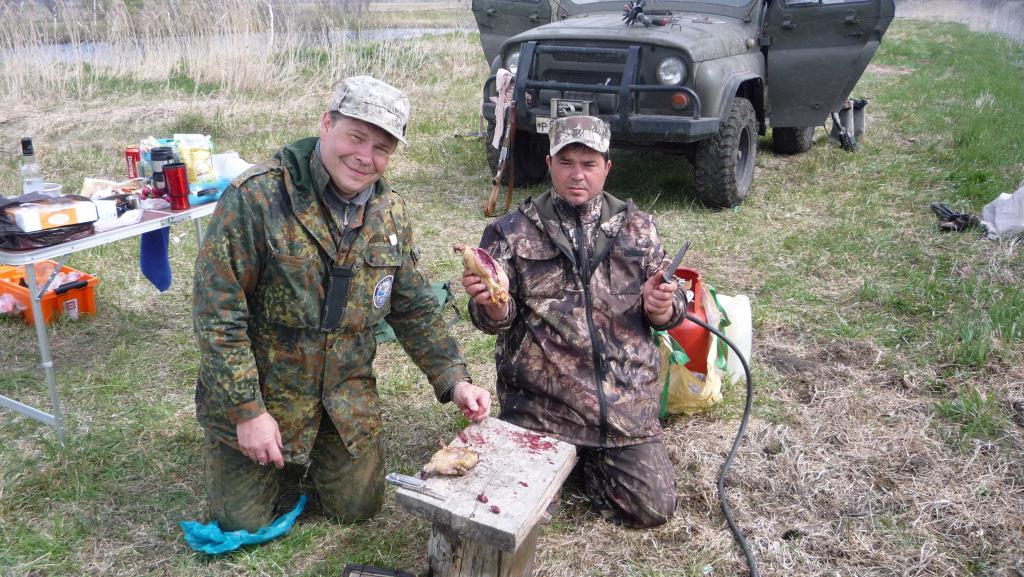 Весна 2016. Большеуковский район. Обед готовят...
