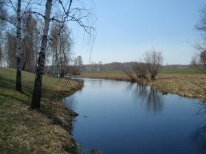 Река в Крутинском районе.