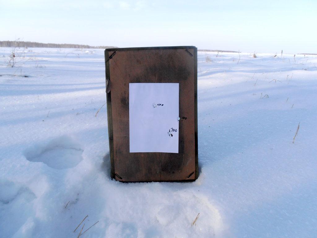 Пристрелка ружья пулей.